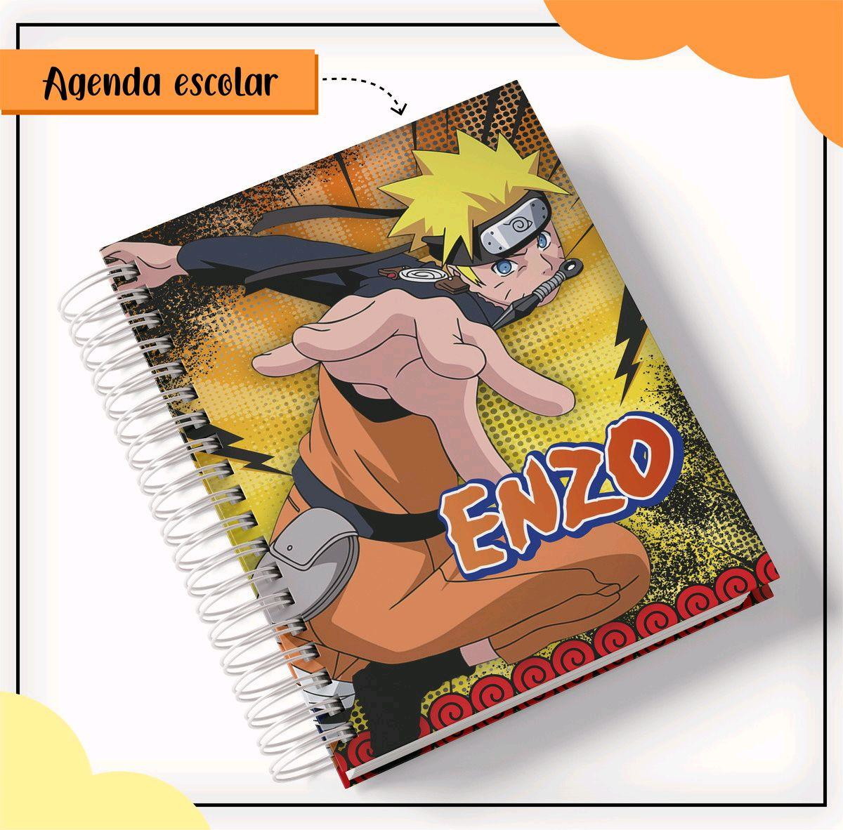 Arquivo de Corte Etiqueta Escolar Naruto #2796 Studio e pdf - Imagem 4