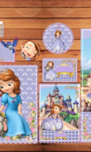 ARQUIVO DE CORTE ETIQUETA ESCOLAR PRINCESA SOFIA (#2462)