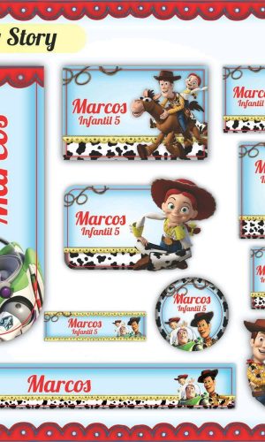 ARQUIVO DE CORTE ETIQUETA ESCOLAR TOY STORY (#2591)