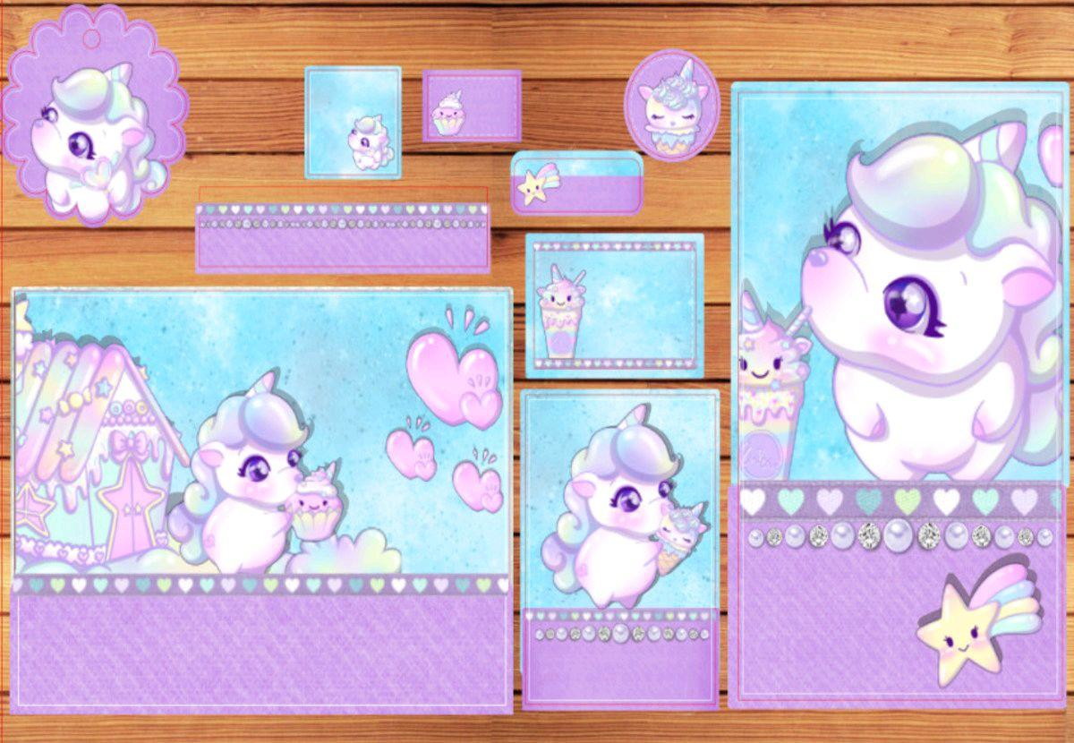 ARQUIVO DE CORTE ETIQUETA ESCOLAR UNICORNIO (#2422)