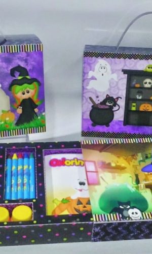Arquivo de Corte Caixa Halloween em Studio e pdf