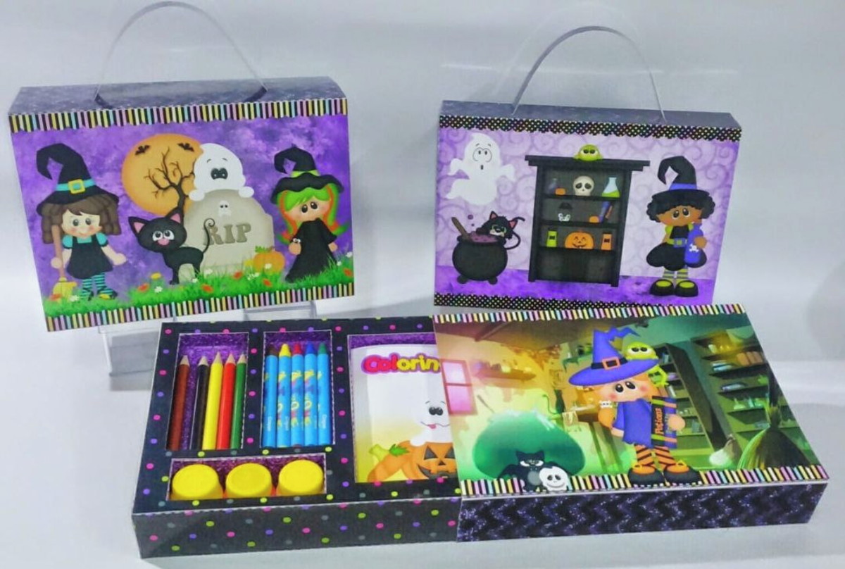 Arquivo de Corte Caixa Halloween em Studio e pdf