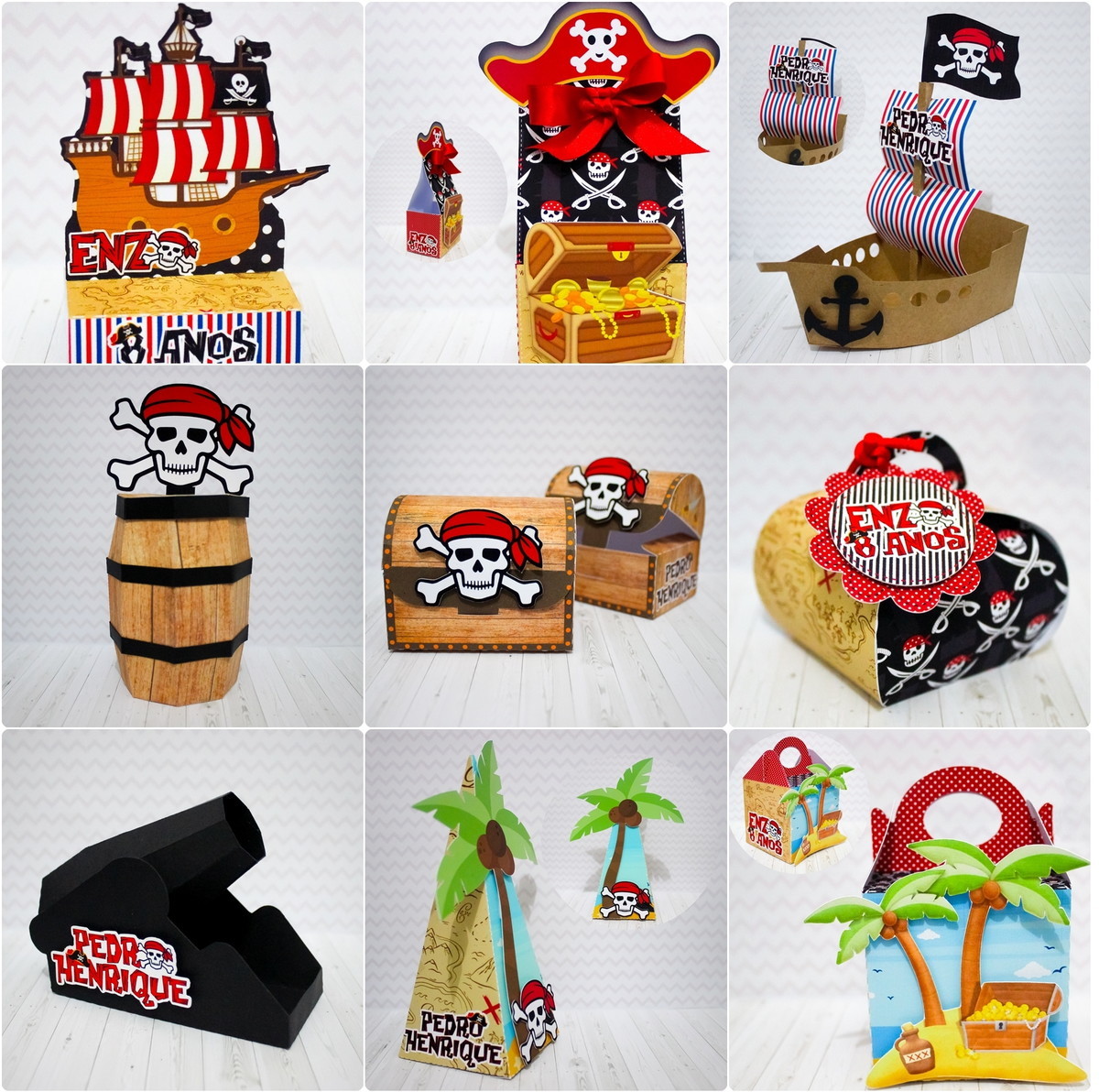 Arquivo De Corte Kit Piratas Em Studio