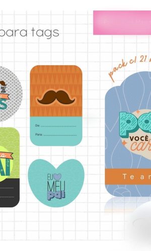Arquivo De Corte Kit 21 Tags Dia Dos Pais #15242