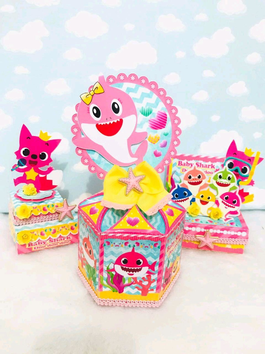 ARQUIVO DE CORTE KIT BABY SHARK ROSA (#1422) PDF E STUDIO - Imagem 4