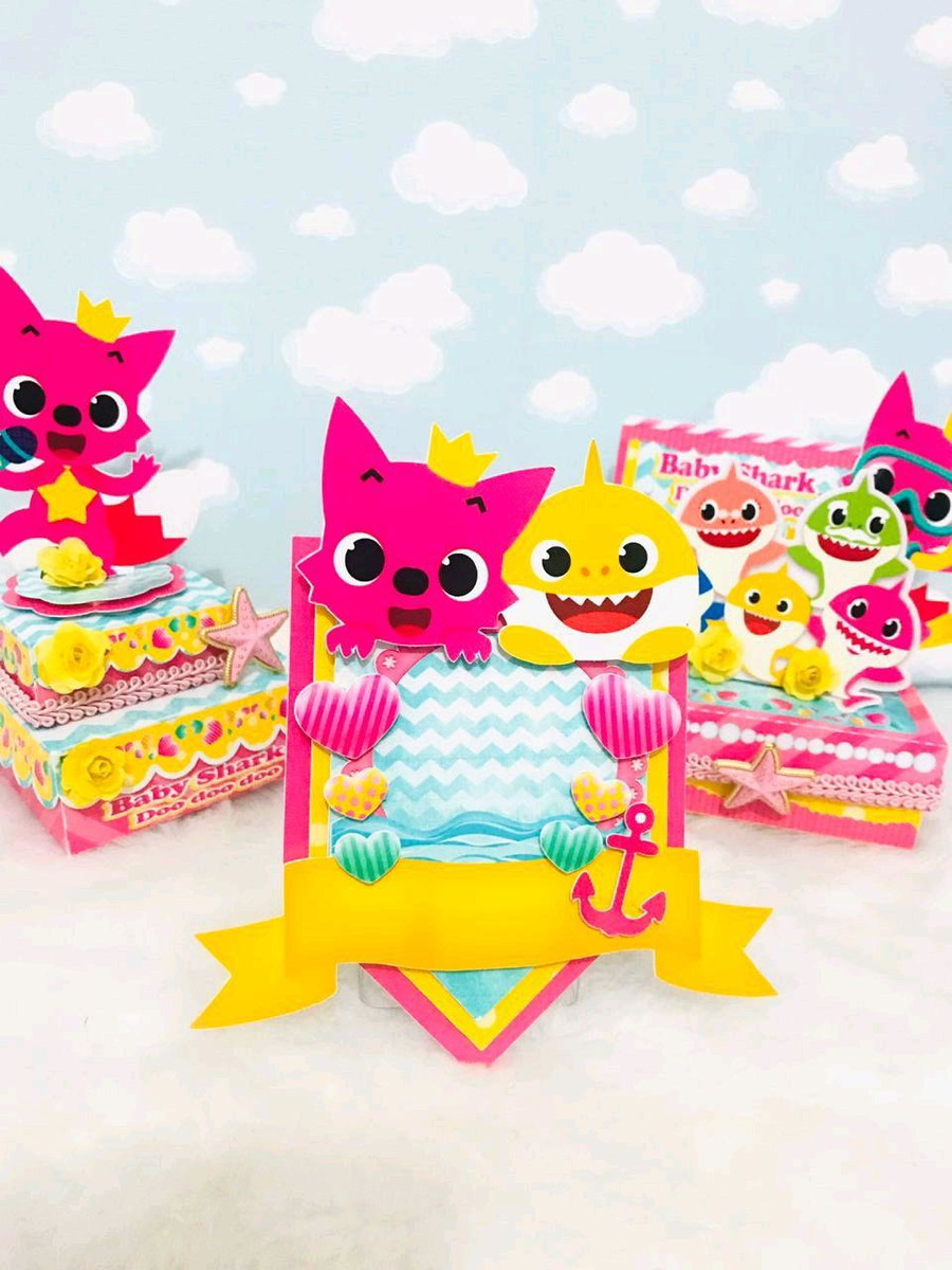 ARQUIVO DE CORTE KIT BABY SHARK ROSA (#1422) PDF E STUDIO - Imagem 5