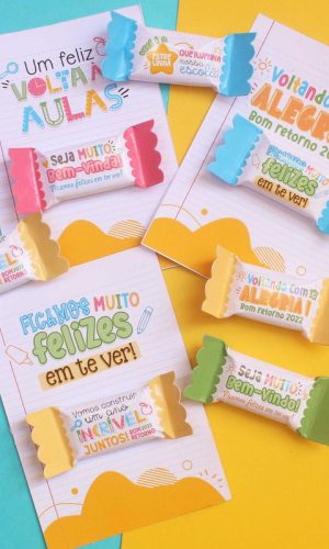 Arquivo de Corte Kit Balas e Cards Volta às Aulas #11400