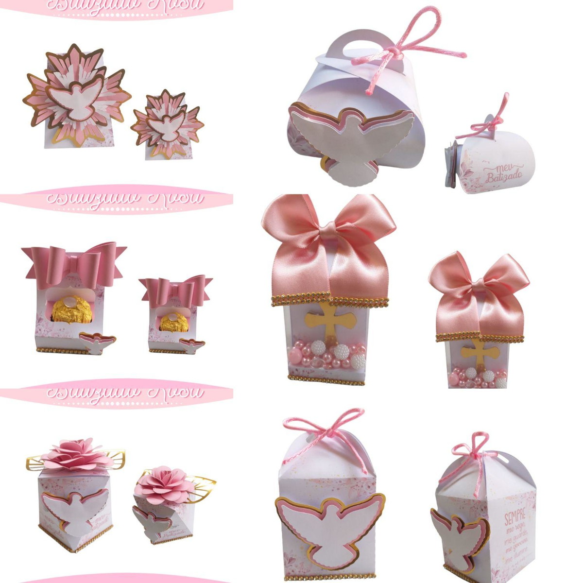 Arquivo de Corte Kit Batizado Rosa #13639 - Imagem 5