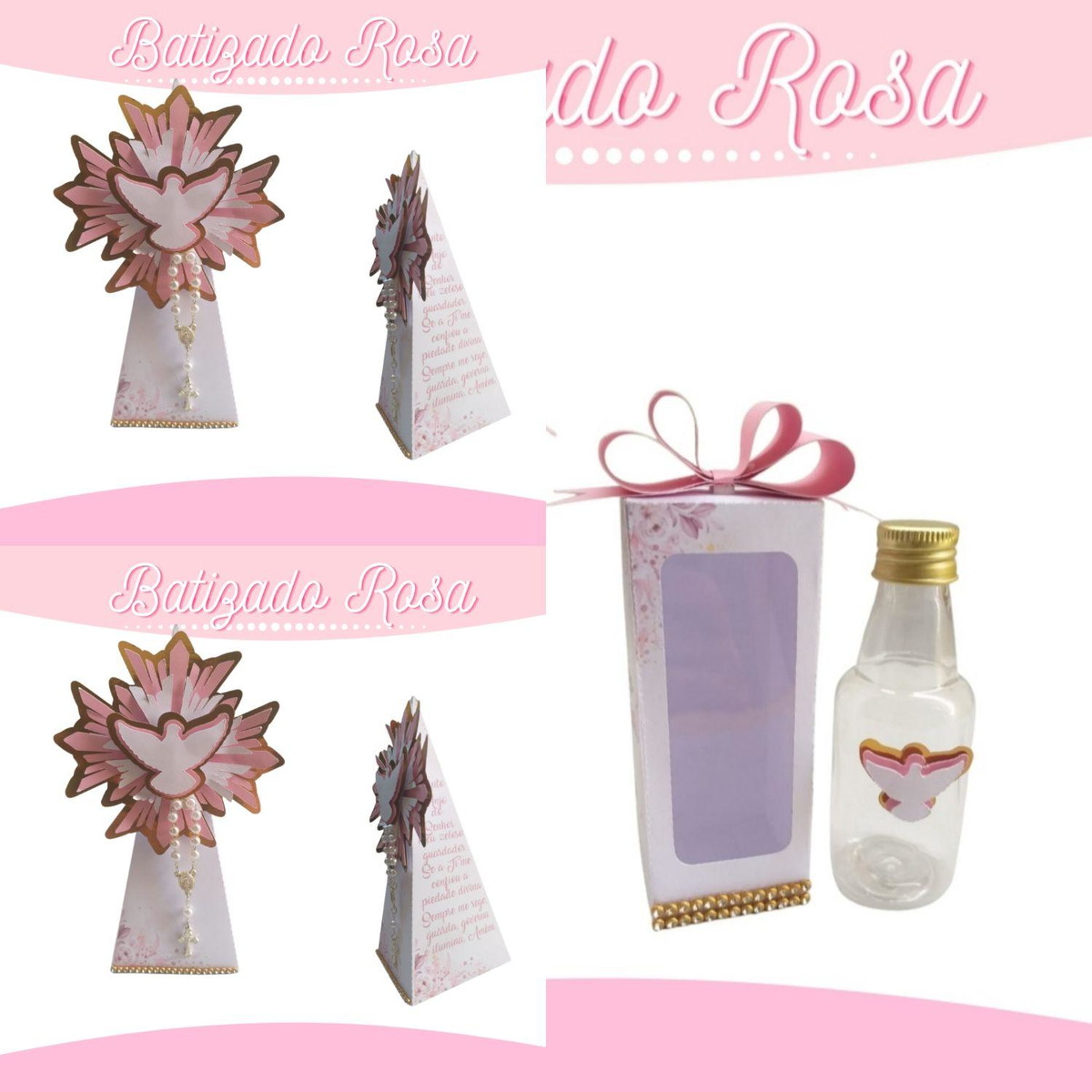 Arquivo de Corte Kit Batizado Rosa #13639 - Imagem 4