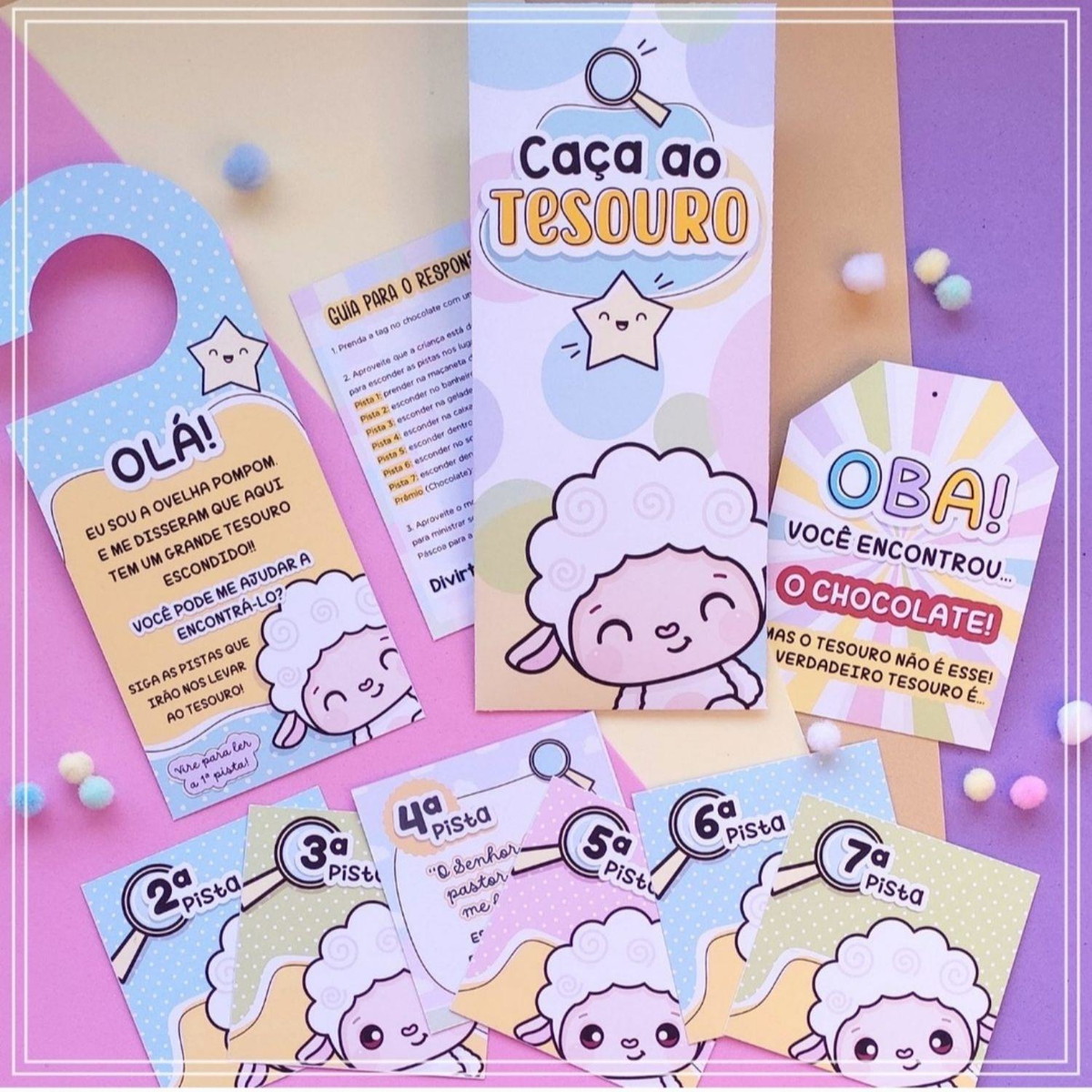 Arquivo de Corte Kit Caça ao Tesouro de Pascoa #13785
