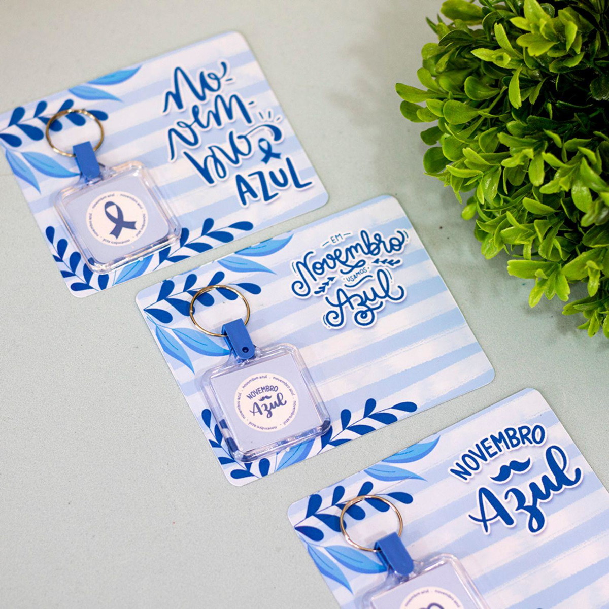 Arquivo de Corte Kit Card Chaveiro Novembro Azul #16525 - Imagem 4