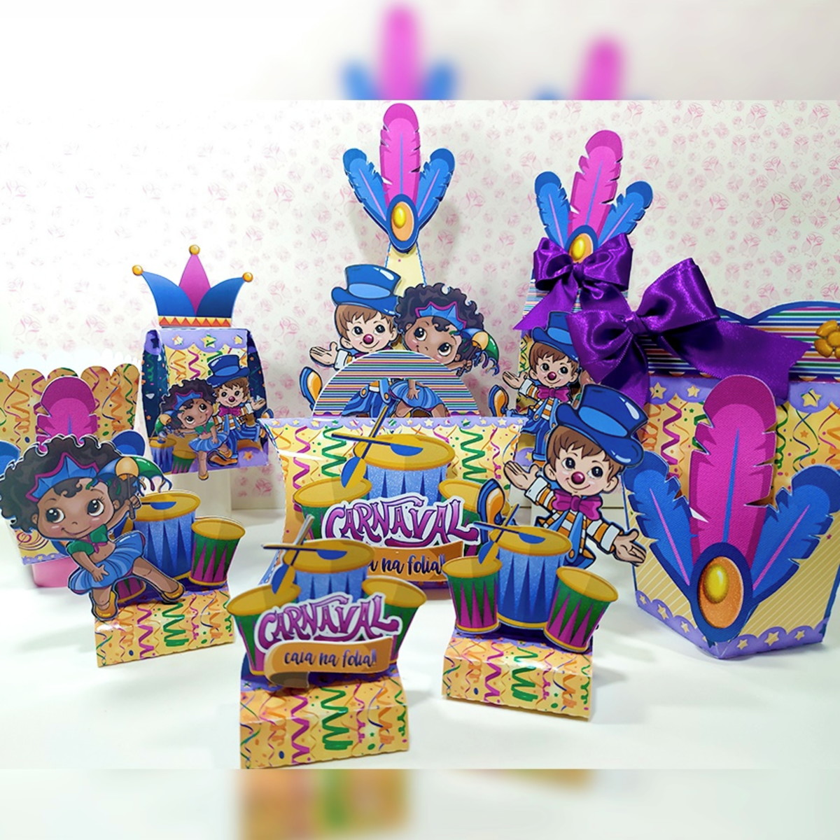 Arquivo de corte kit carnaval studio e pdf