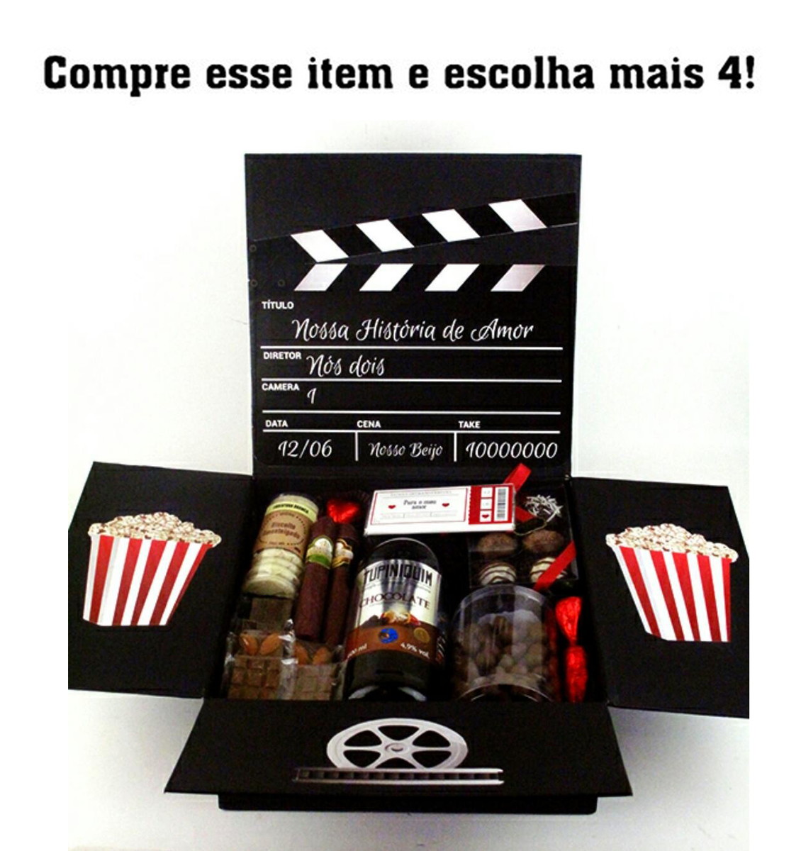 Kit c/ 5: Arquivo de Corte Kit Cinema- Dia dos Namorados