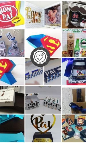 Arquivo de corte kit com mais de 30 caixas dia dos pais