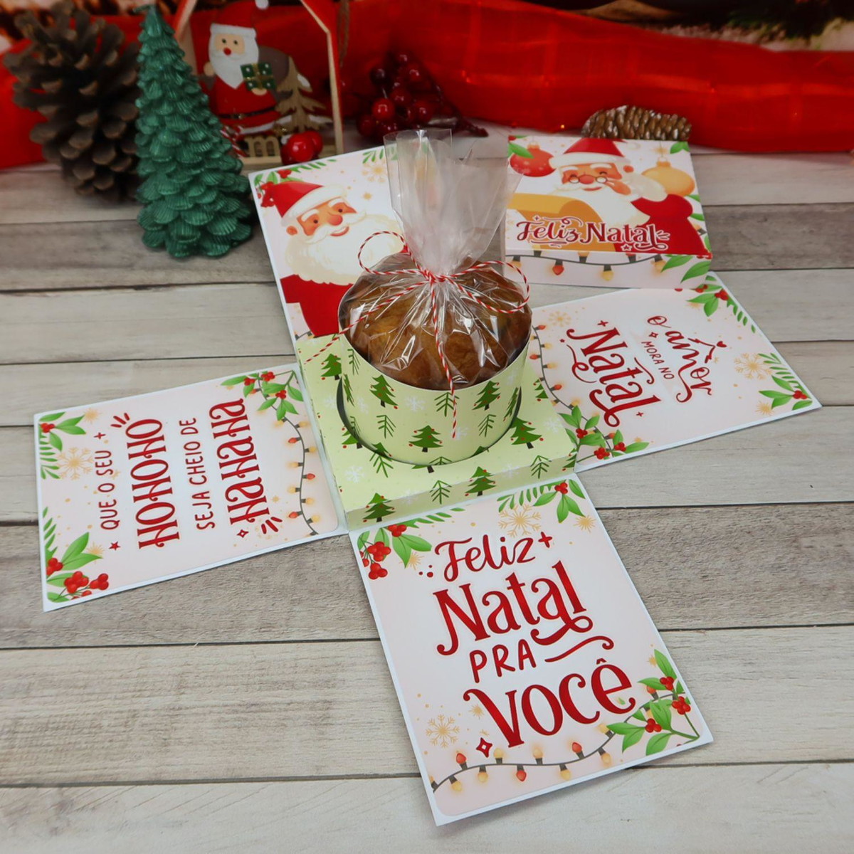 Arquivo de Corte Kit Combo Caixas Panetones de Natal #16594 - Imagem 4
