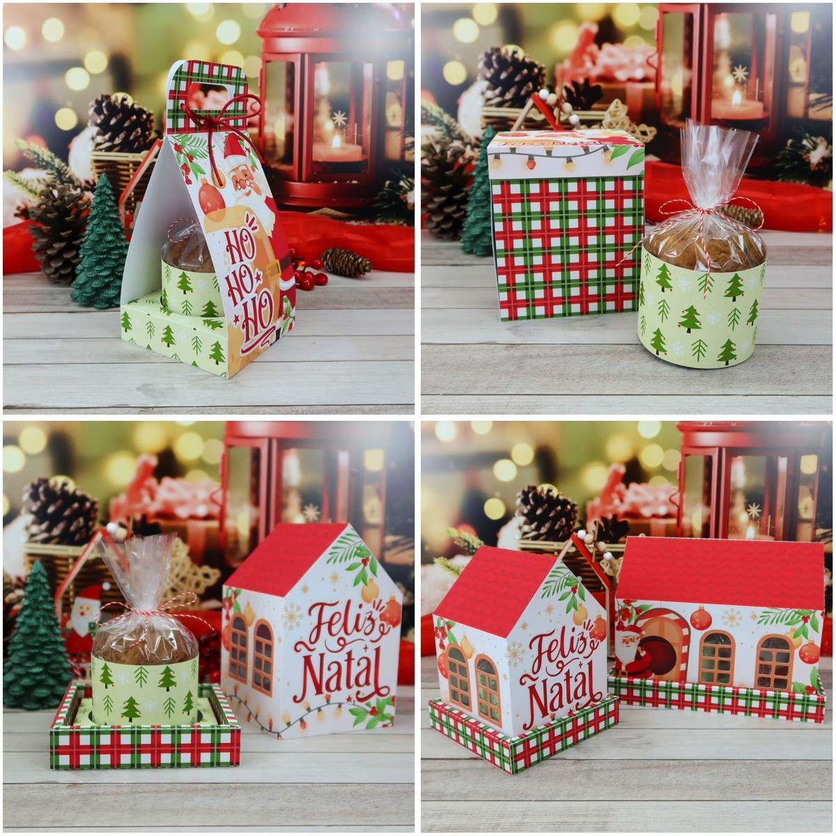 Arquivo de Corte Kit Combo Caixas Panetones de Natal #16594 - Imagem 2