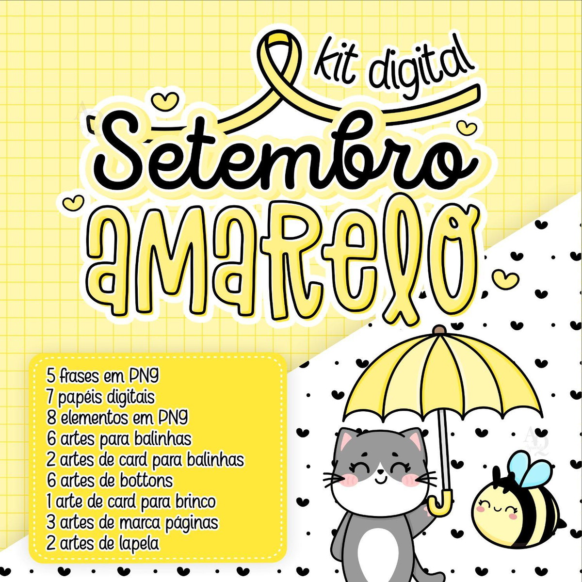 Arquivo de Corte Kit Completo Setembro Amarelo #15297