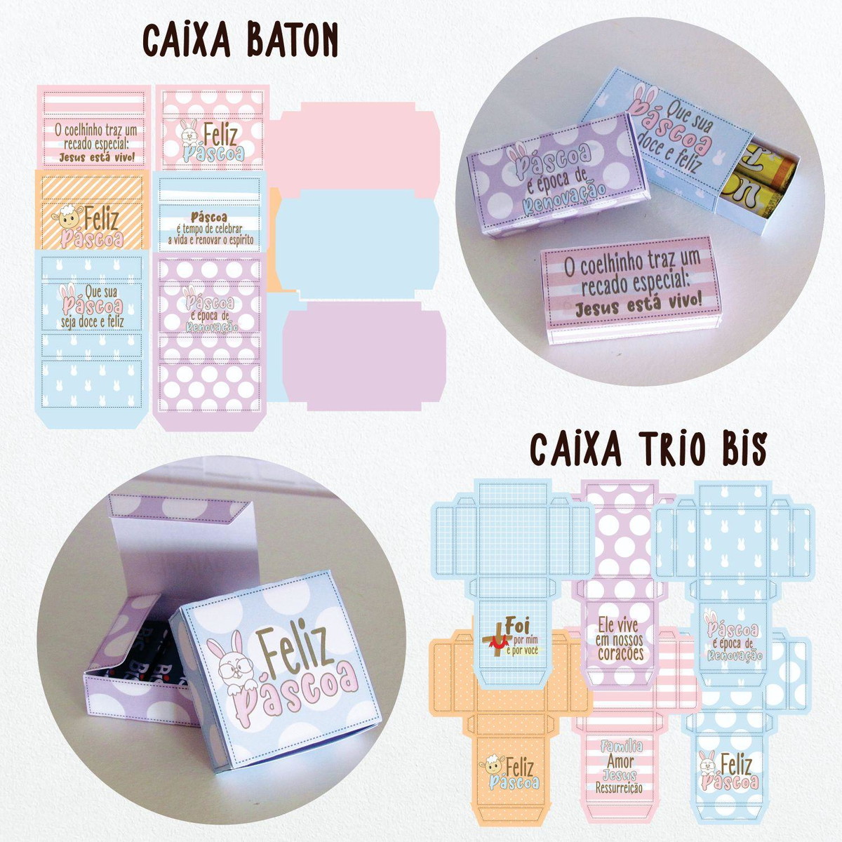 Arquivo de Corte Kit Digital Brindes Clientes Pascoa #13866 - Imagem 4