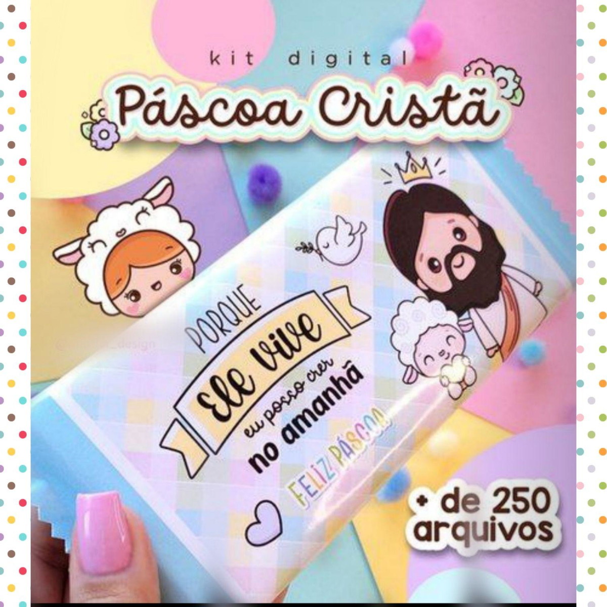 Arquivo de Corte Kit Digital Pascoa Religiosa #13784