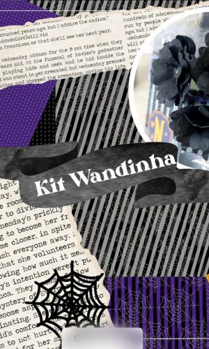 Arquivo de Corte Kit Digital Série Wandinha Adams #15611