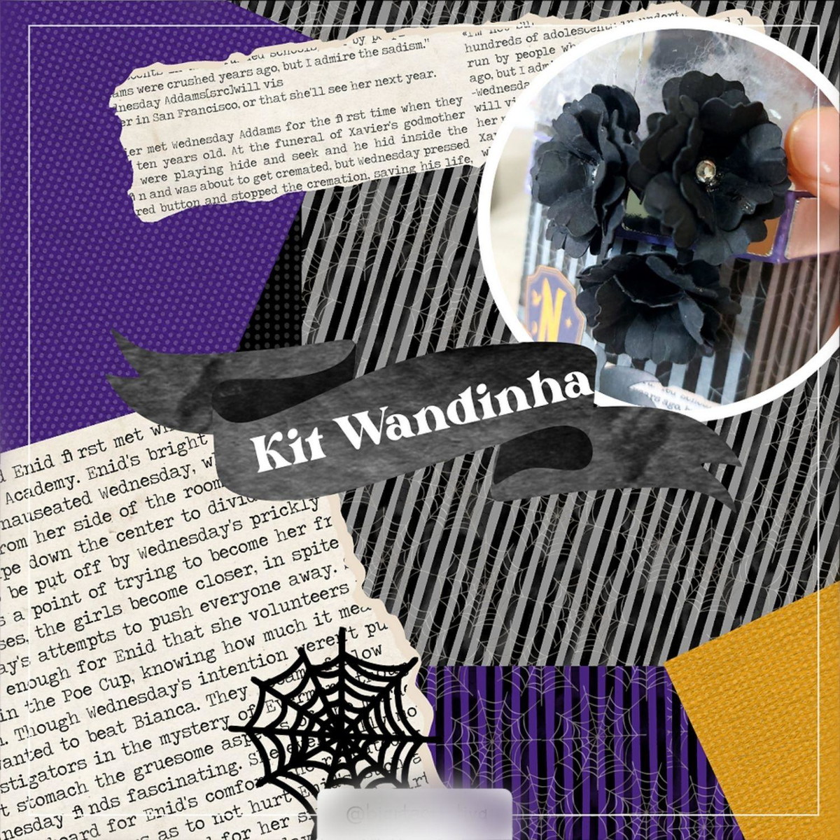 Arquivo de Corte Kit Digital Série Wandinha Adams #15611