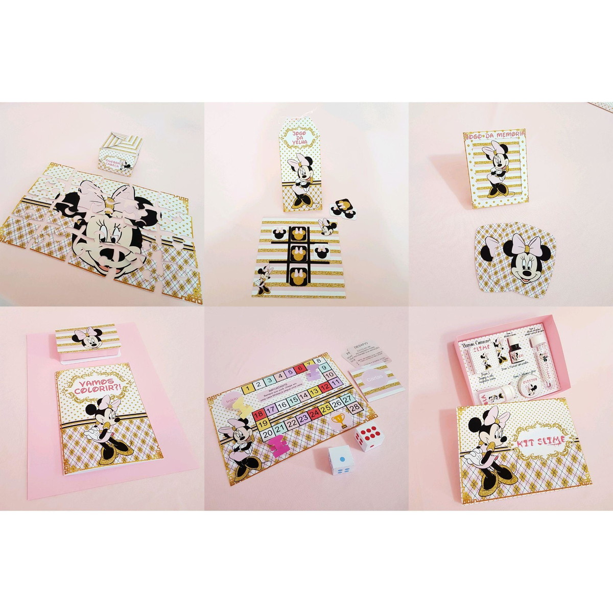 ARQUIVO DE CORTE KIT DIVERSÃO DIA DAS CRIANÇAS MINNIE #9080