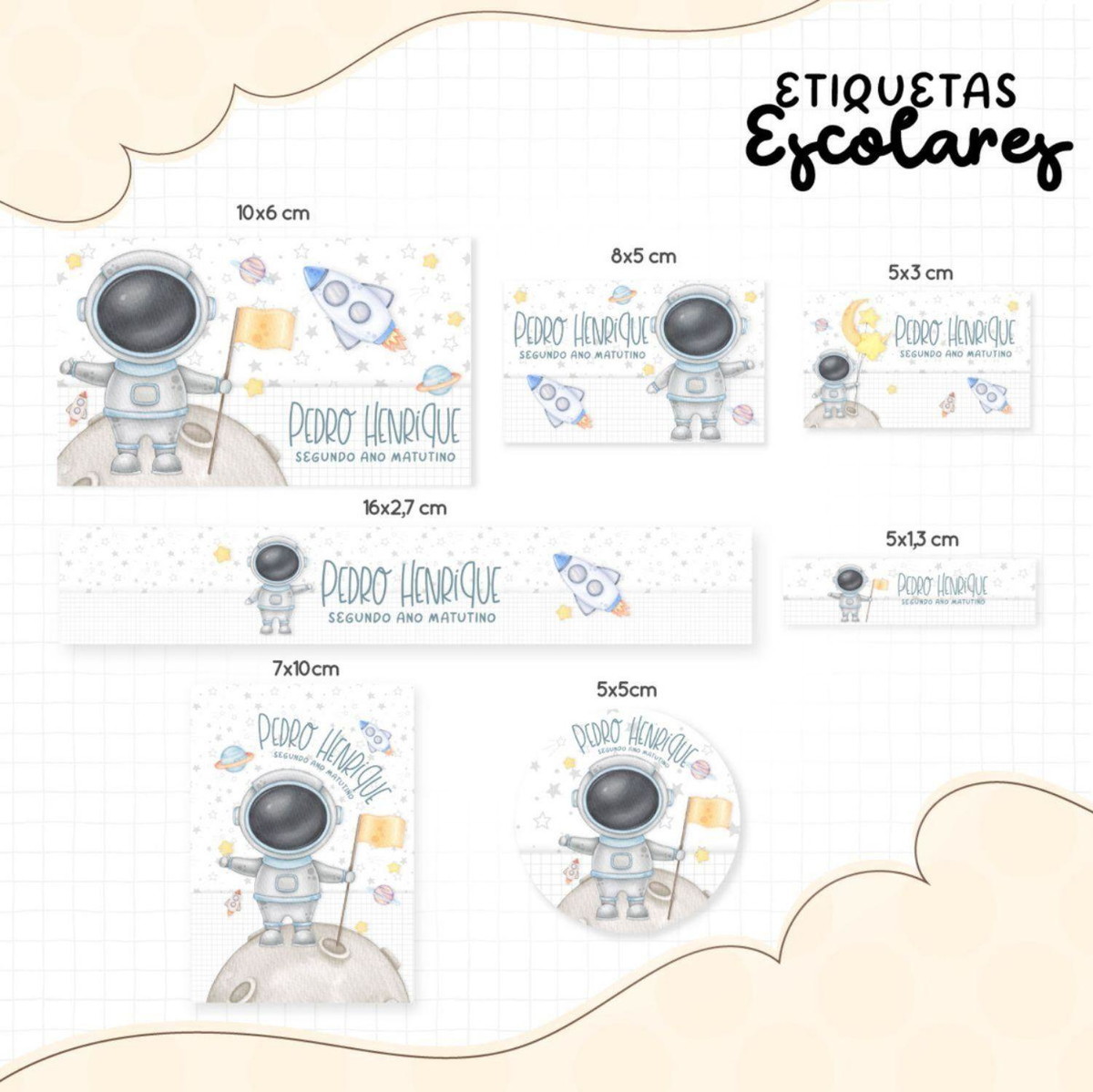 Arquivo de Corte Kit Encardenação Astronauta 2023 #14642