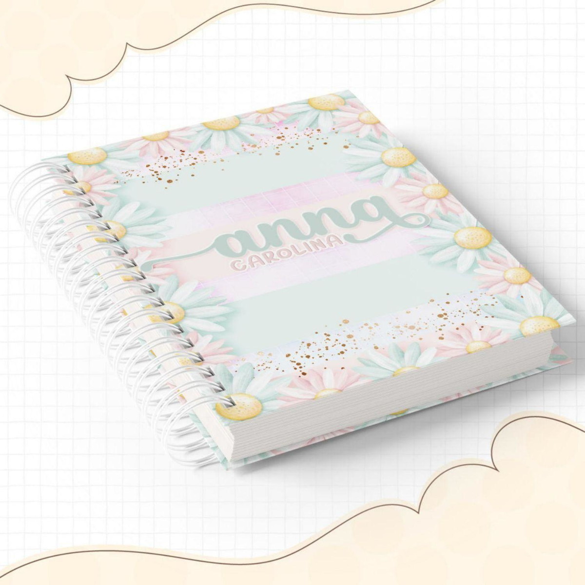 Arquivo de Corte Kit Etiqueta Escolar Floral 2023 #14632 - Imagem 2