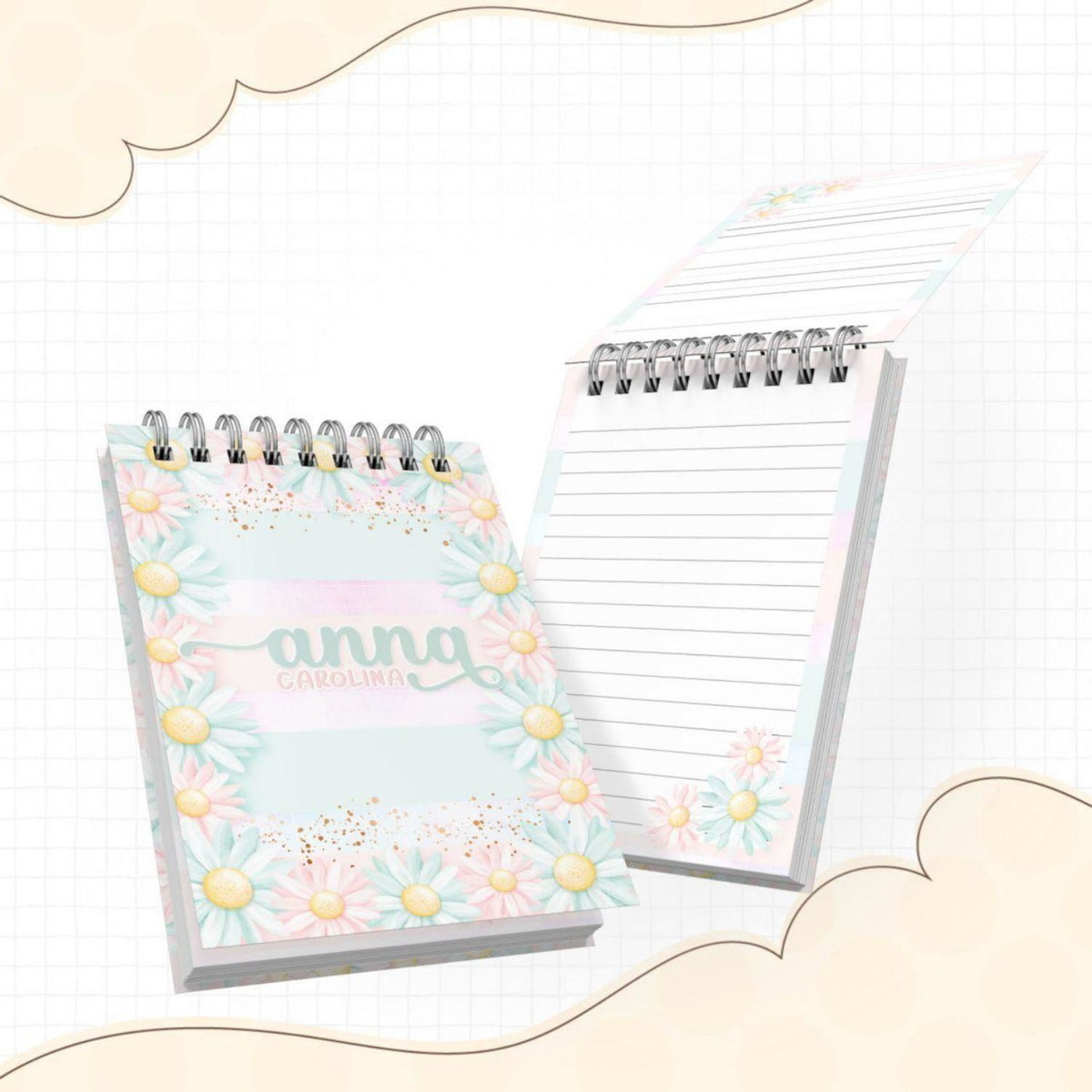 Arquivo de Corte Kit Etiqueta Escolar Floral 2023 #14632 - Imagem 4