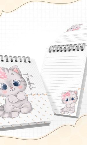 Arquivo de Corte Kit Etiqueta Escolar Gatinha 2023 #14645