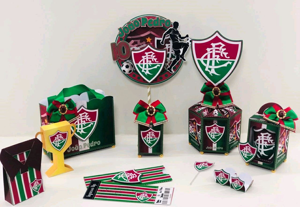 Arquivo de Corte Kit Futebol Fluminense #9056 pdf Studio
