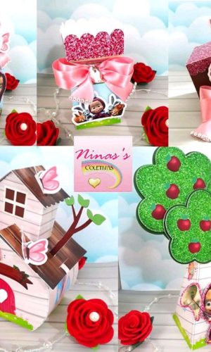 Arquivo de Corte Kit Marsha e o Urso #9075