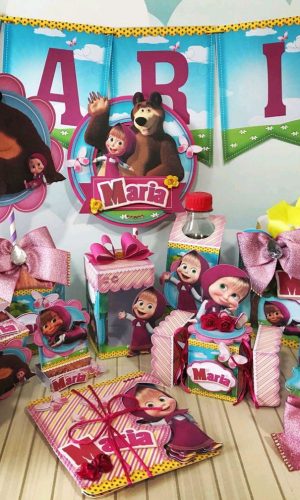 Arquivo de Corte Kit Marsha e o Urso #9076