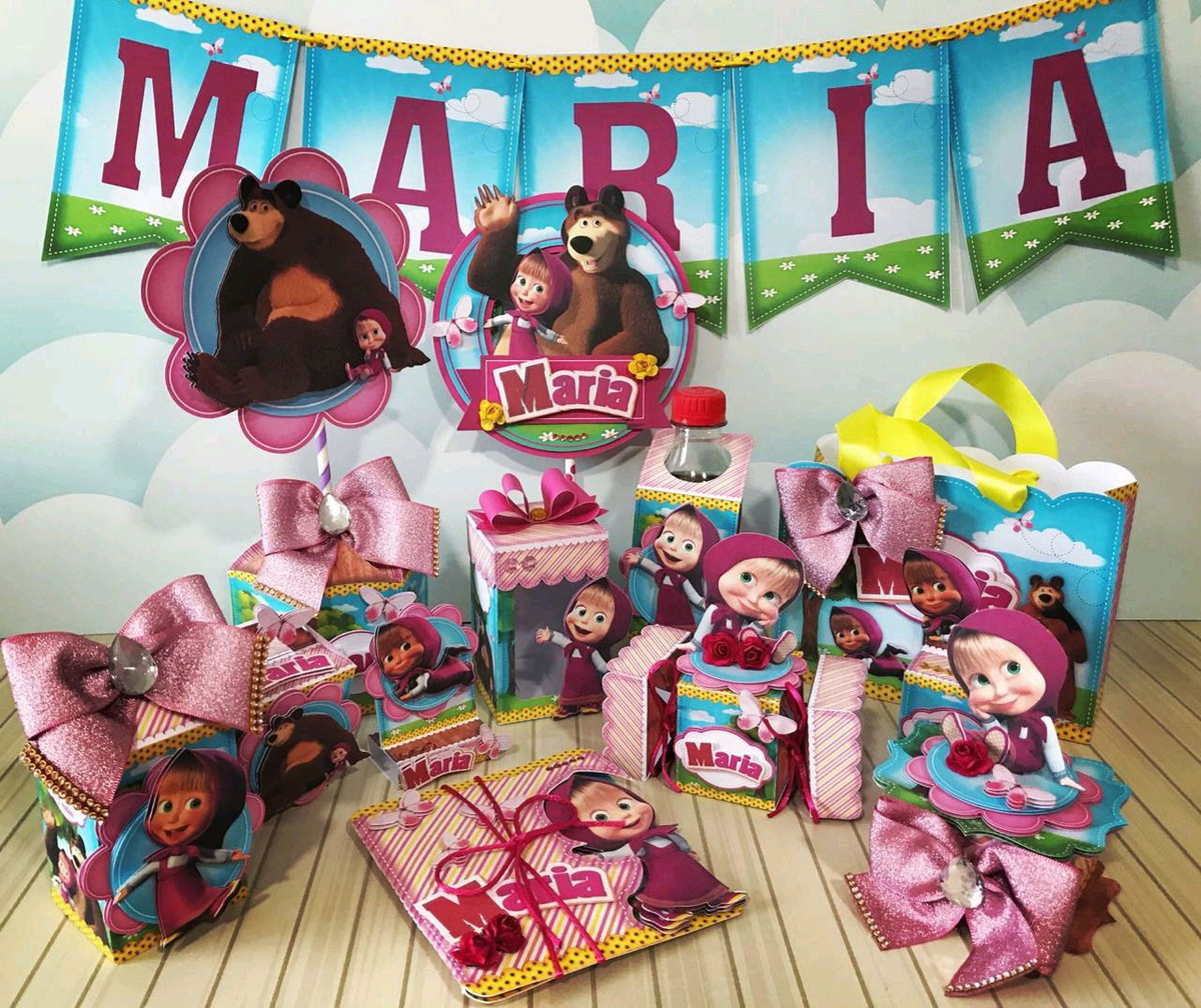Arquivo de Corte Kit Marsha e o Urso #9076