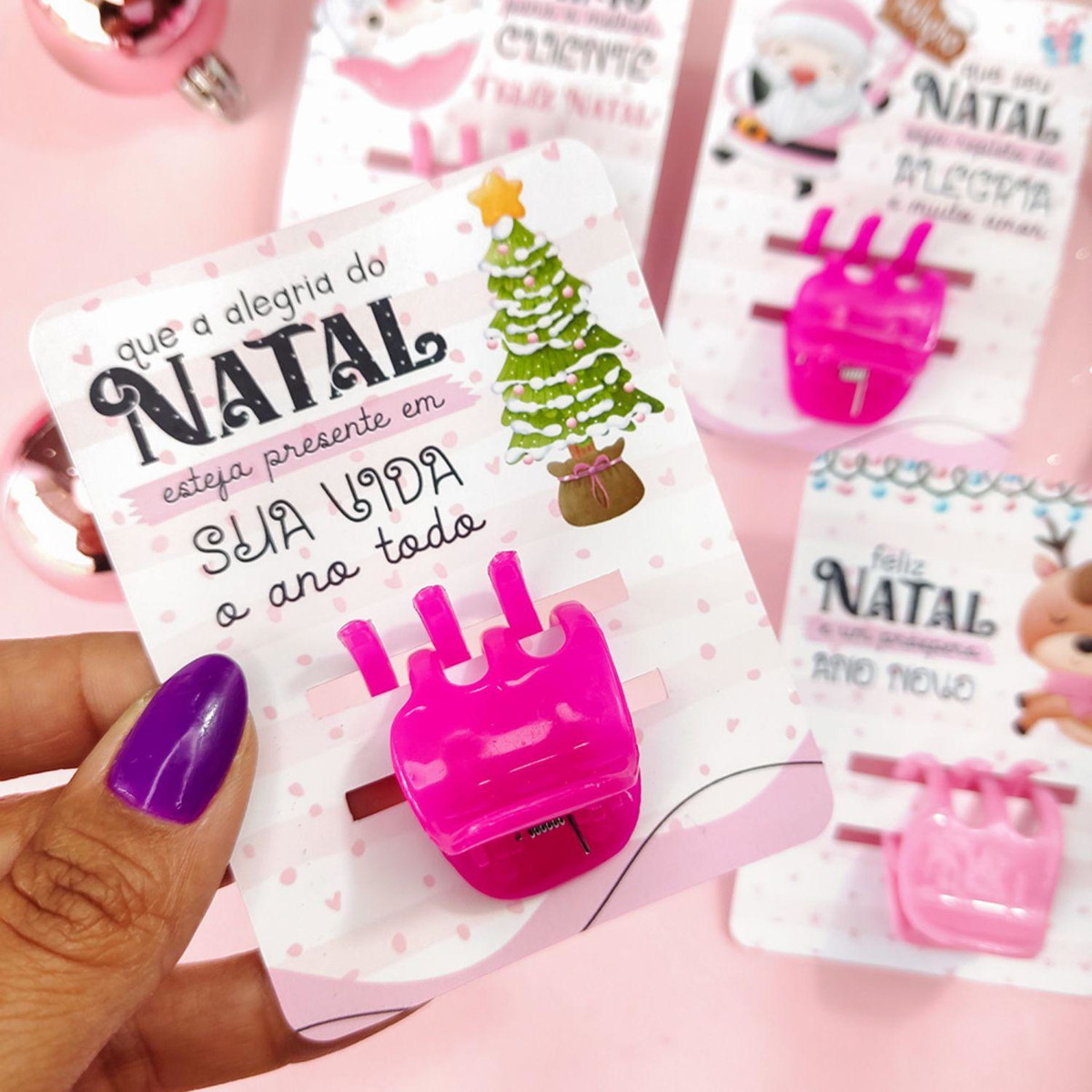 Arquivo de Corte Kit Natal Rosa Card Piranha #16562