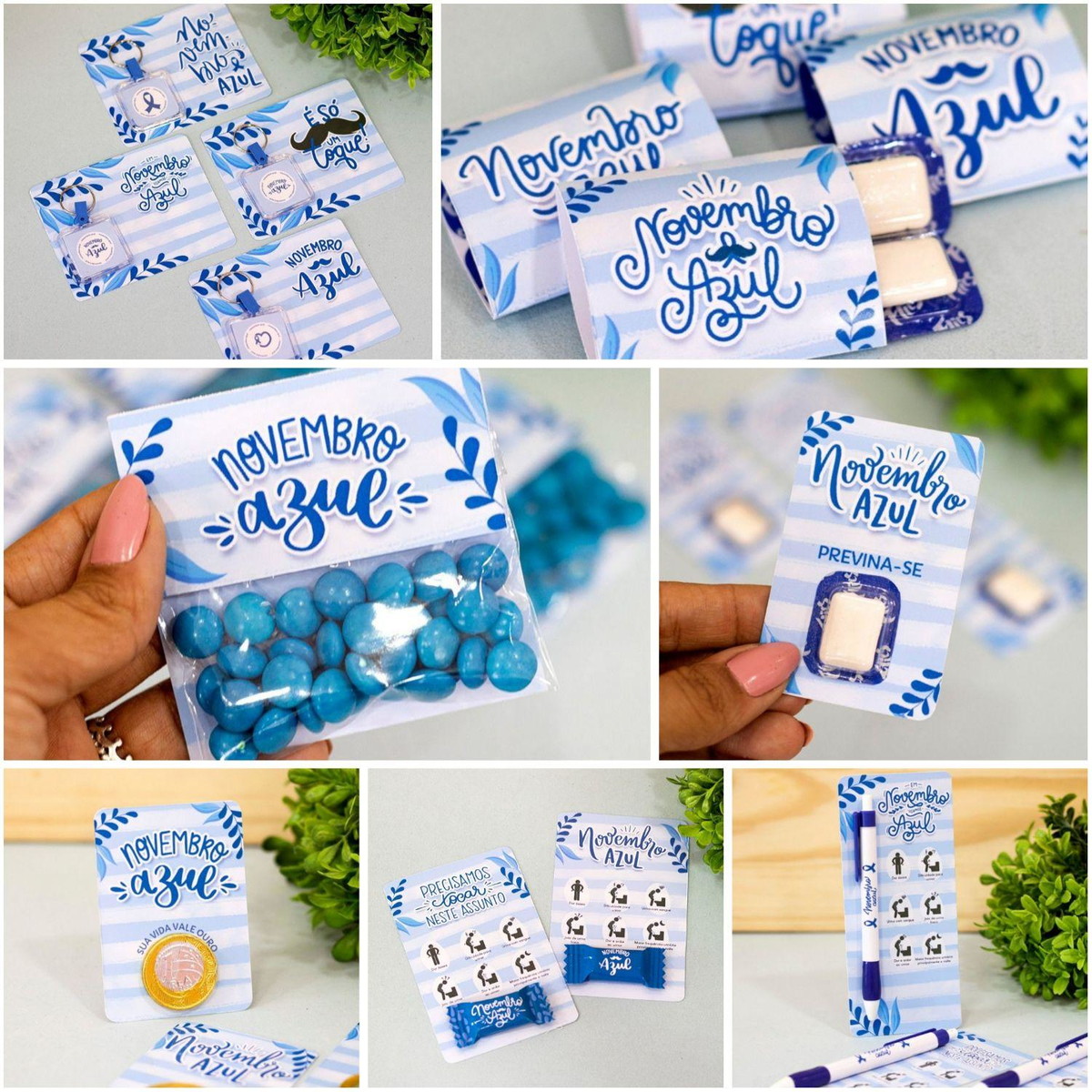 Arquivo de Corte Kit Novembro Azul Completo de Mimos #16568