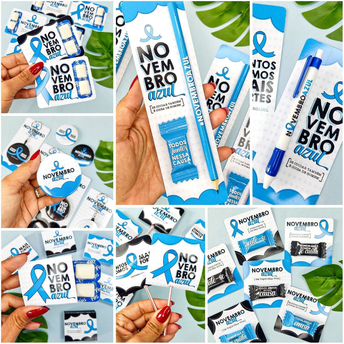 Arquivo de Corte Kit Novembro Azul Completo de Mimos #16570