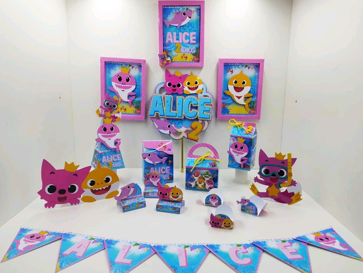 BABY SHARK - KIT SÓ UM BOLINHO - PDF E STUDIO