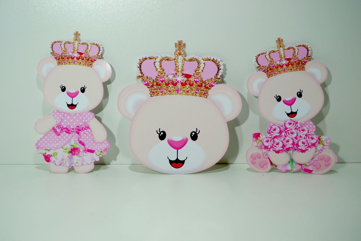 ARQUIVO DE CORTE KIT SÓ UM BOLINHO URSINHA REALEZA #4900 - Imagem 4