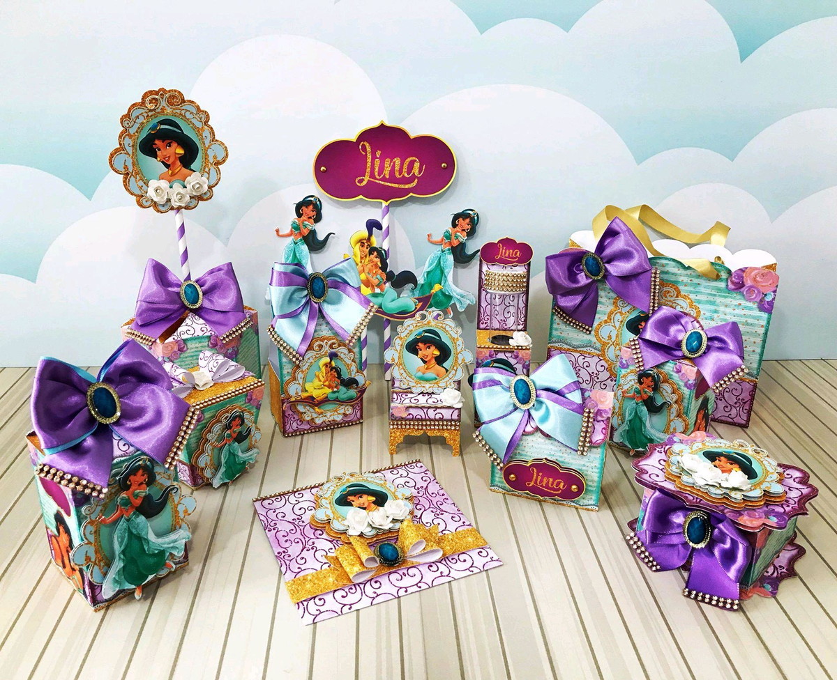 ARQUIVO DE CORTE KIT TEMA JASMINE (#11083)