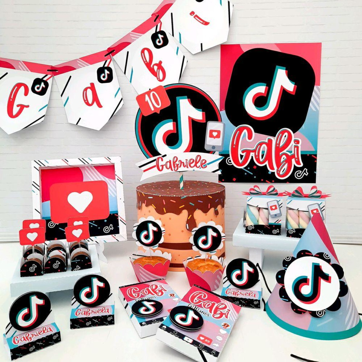 ARQUIVO DE CORTE KIT TIK TOK (#7800) - PDF E STUDIO