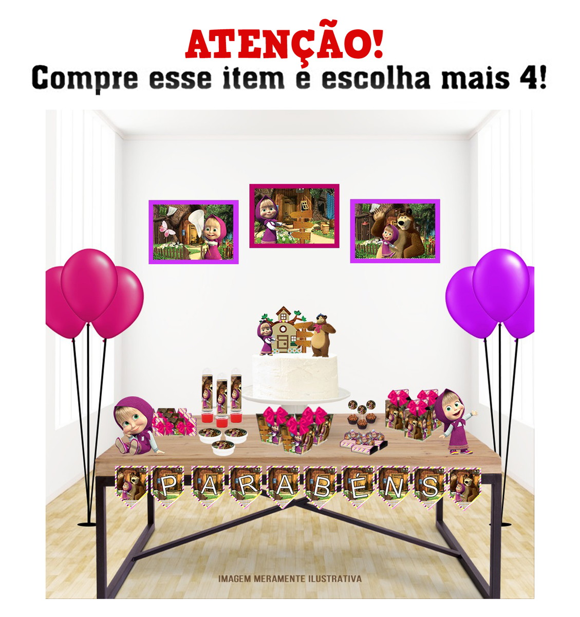 Arquivo de corte Masha e Urso 1 Studio e Pdf