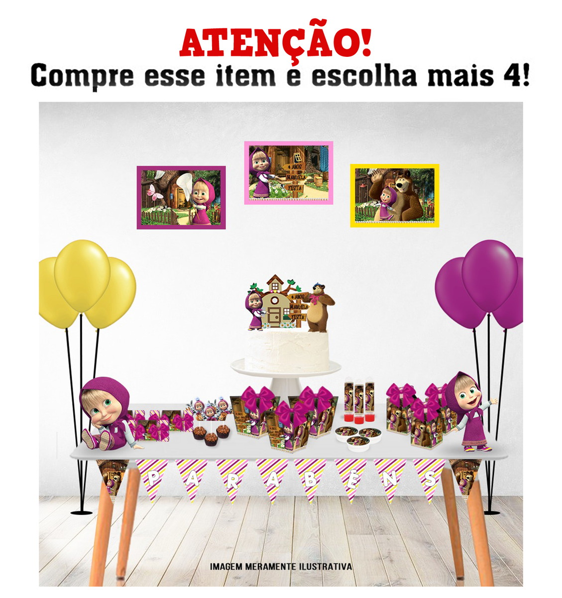 Arquivo de corte Masha e Urso 2 Studio e Pdf