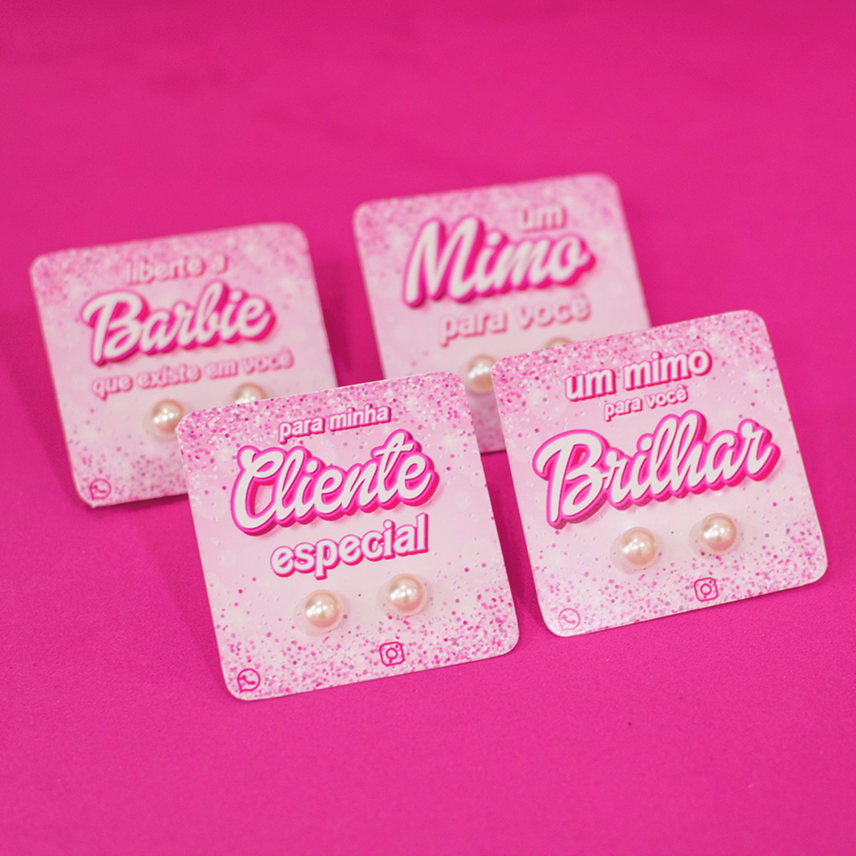 Arquivo de Corte: Mimo Cliente Card Brincos Barbie