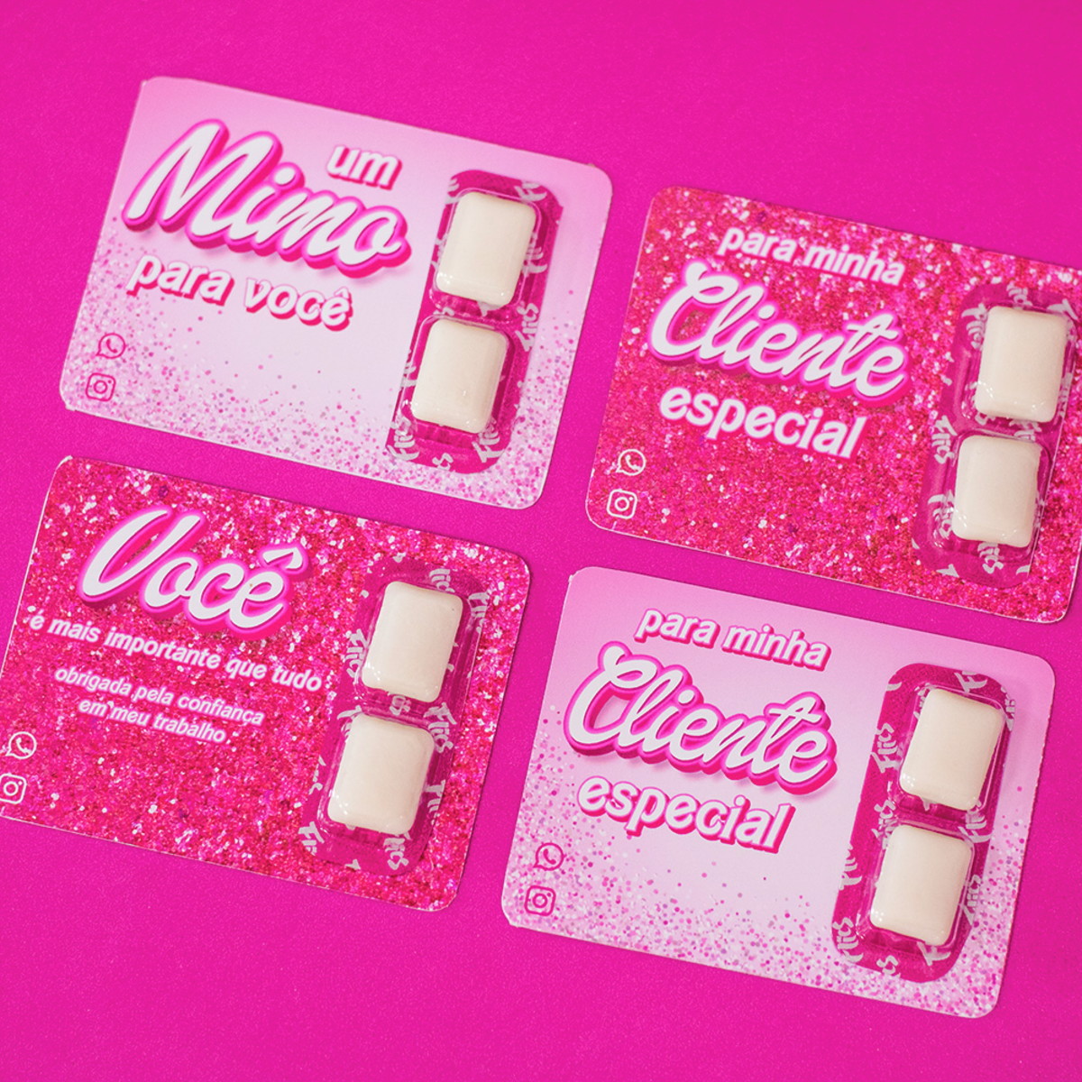 Arquivo de Corte: Mimo Cliente Card Chiclete Barbie
