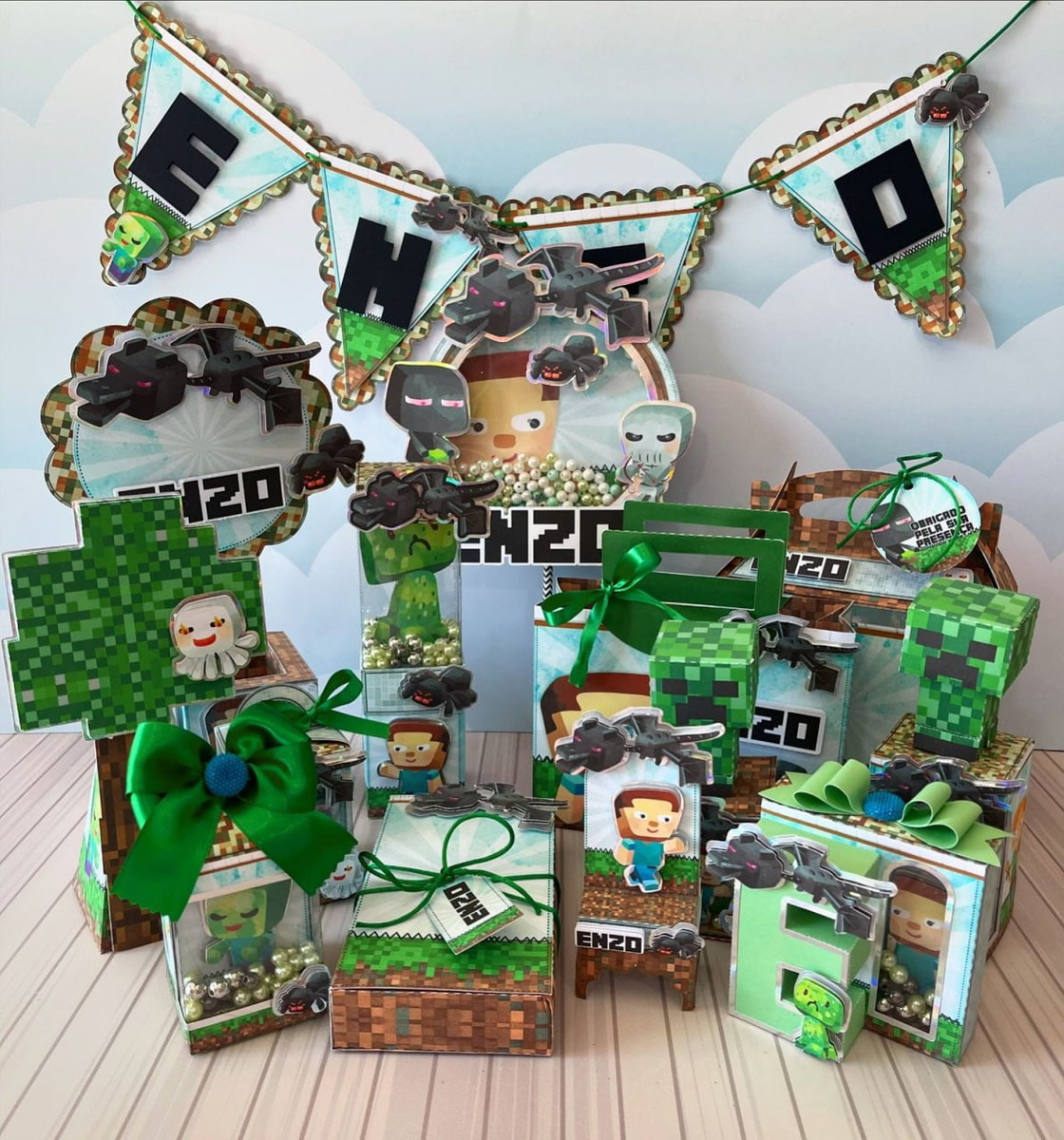 Arquivo de Corte Minecraft Kit Festa