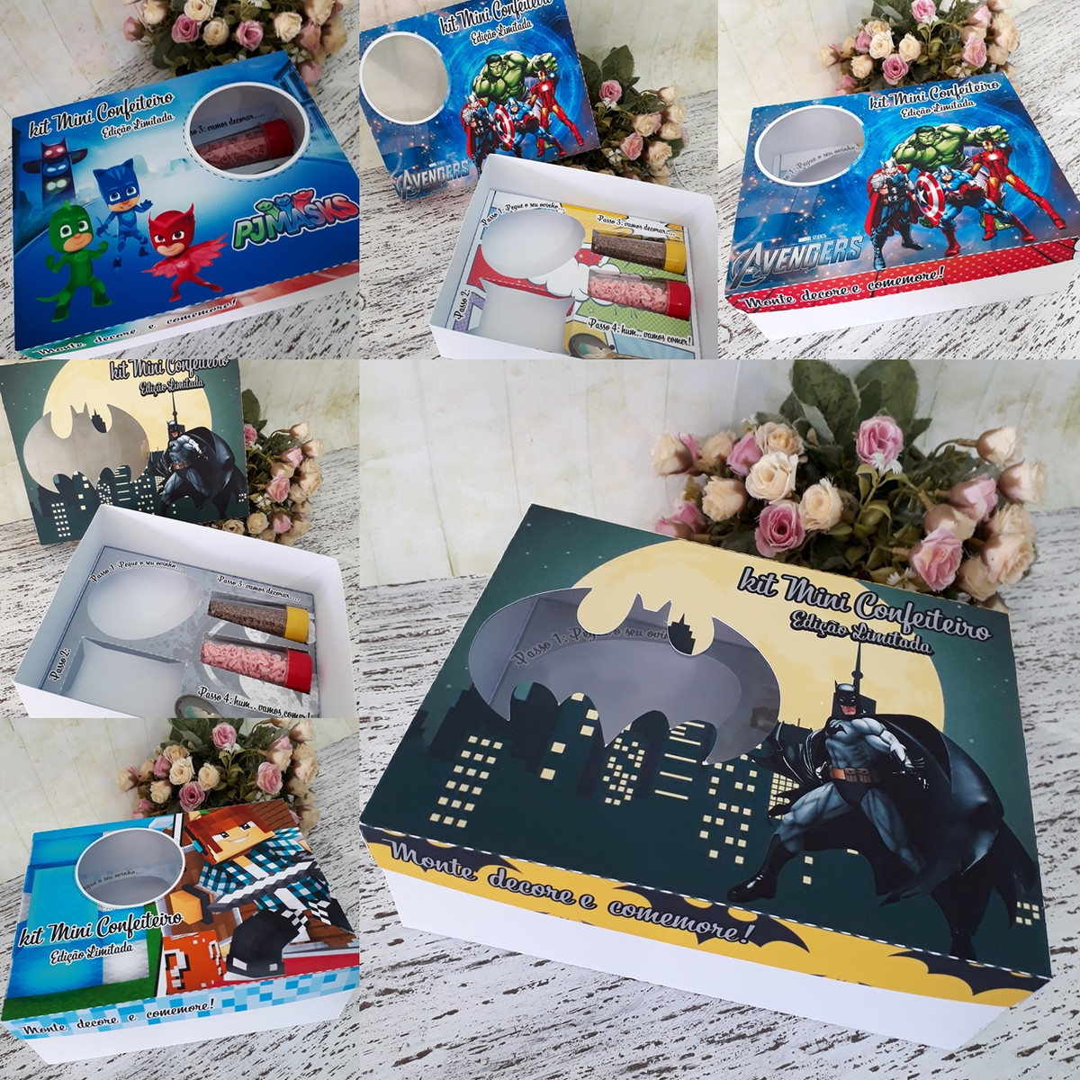 Arquivos de corte kit caixas mini confeiteiro - Imagem 3