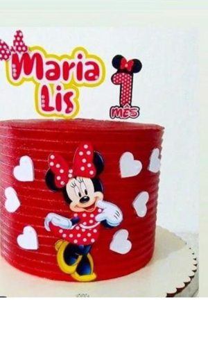 Arquivo de corte Minnie topo de bolo