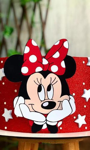 KIT C/ 5 ARQUIVO DE CORTE: TOPO DE BOLO MINNIE 001