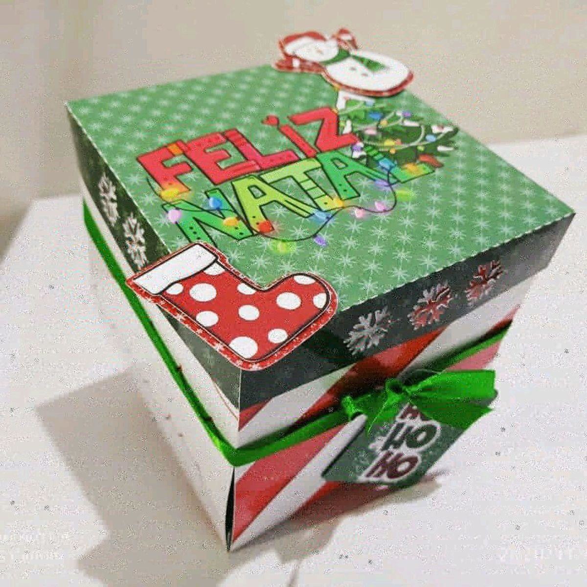 ARQUIVO DE CORTE NATAL CAIXA EXPLOSÃO (#2069) STUDIO E PDF - Imagem 2